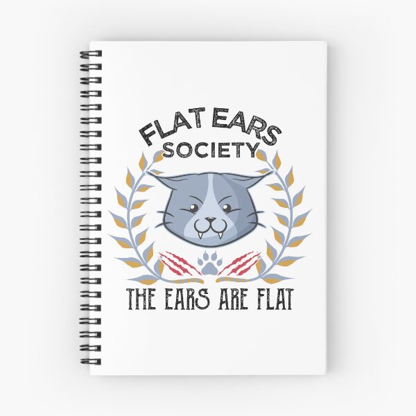 Item preview, The Flat Ear Society Angry Cat Funny Meme designed and sold by alltheprints.