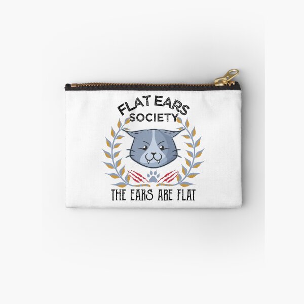 Item preview, The Flat Ear Society Angry Cat Funny Meme designed and sold by alltheprints.