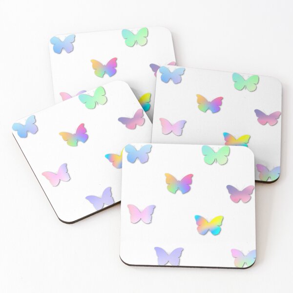 Item preview, 8pcs Butterfly Sticker Sheet || Neon & Pastel Gradient designed and sold by Eagerly Elementary Music.
