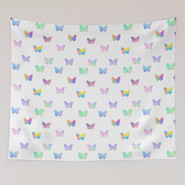 Item preview, 8pcs Butterfly Sticker Sheet || Neon & Pastel Gradient designed and sold by Eagerly Elementary Music.