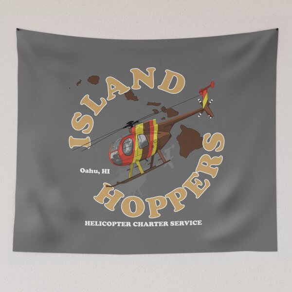 Item preview, Magnum PIs Island Hoppers Helicopter Charter Service designed and sold by LukasAver.