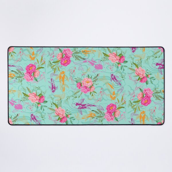 Item preview, Vibrant Colored Kio Fish and Flower Pattern designed and sold by Vimbuy.