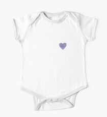 Stop Talking Heart Short Sleeve Baby One-Piece
