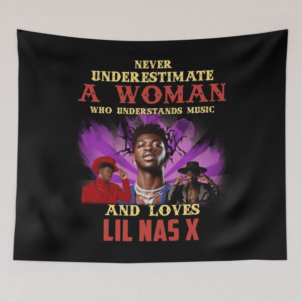 Item preview, Never Underestimate A Woman Who Loves Li.l Na.s X designed and sold by CharlotteK10.