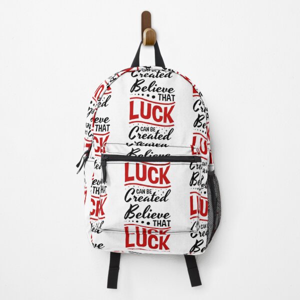 Item preview, Believe That Luck Can be Created Always Think To Be Positive Aspire To Inspire Before The Expire Funny Saying Happy Life Apparel Essential Motivation Inspiration Joy Mood designed and sold by DesignByHeartUK.