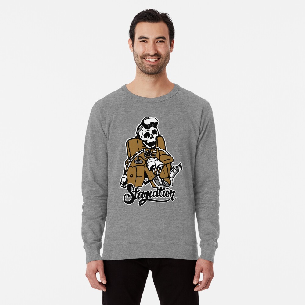 Zoned Out Couch Geek #RBSTAYCAY Lightweight Sweatshirt