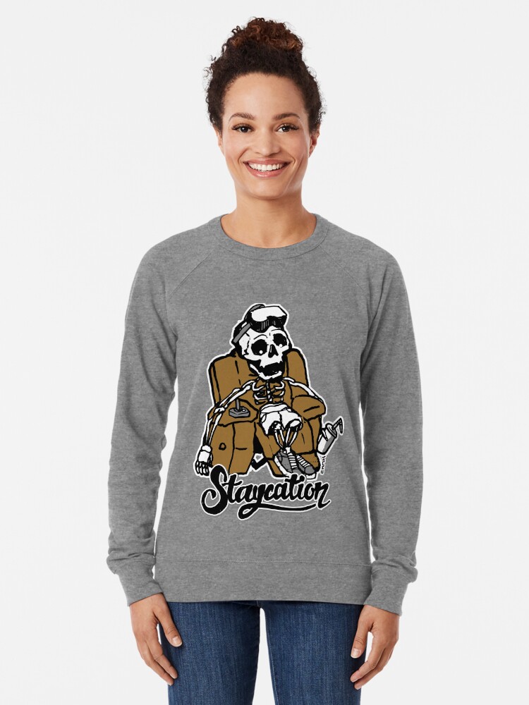 Alternate view of Zoned Out Couch Geek #RBSTAYCAY Lightweight Sweatshirt