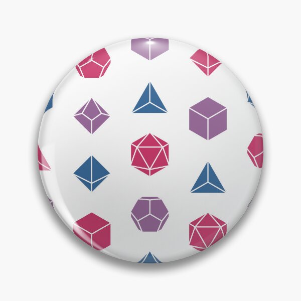 Artikelvorschau, Bisexual Pride Flag Polyhedral Dice entworfen und verkauft von cynmoon.