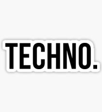 Techno Sticker