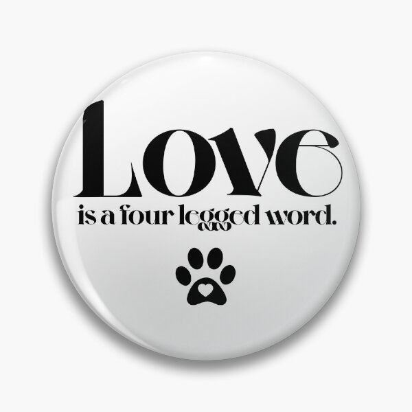 Item preview, Love is a four legged word Typography Deisgn designed and sold by mindischaos.