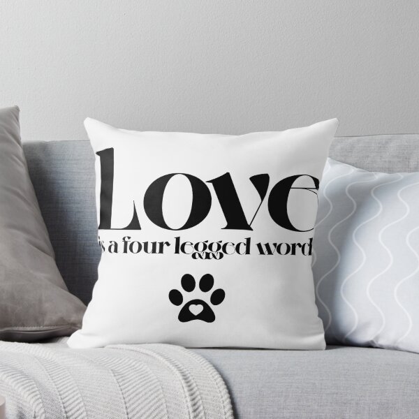 Item preview, Love is a four legged word Typography Deisgn designed and sold by mindischaos.
