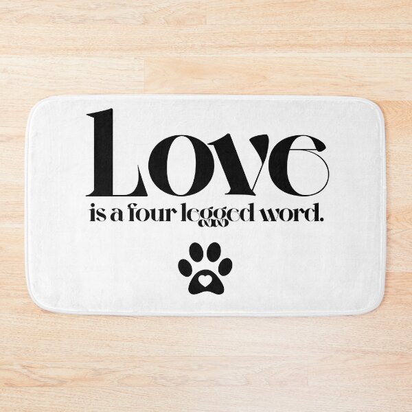 Item preview, Love is a four legged word Typography Deisgn designed and sold by mindischaos.