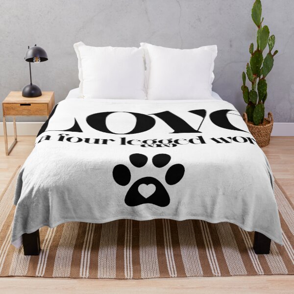 Item preview, Love is a four legged word Typography Deisgn designed and sold by mindischaos.