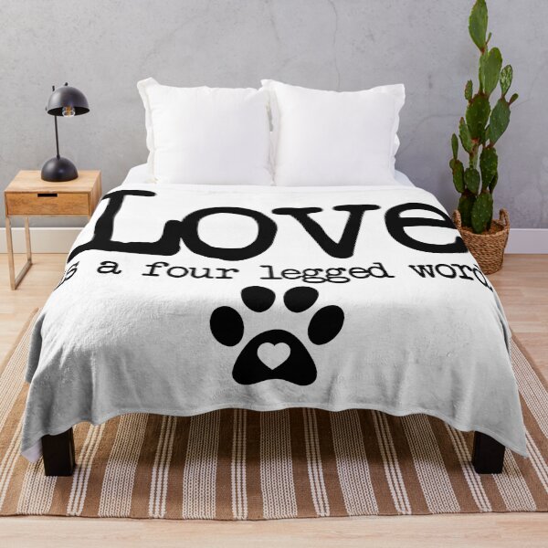 Item preview, Love is a four legged word Typography Deisgn designed and sold by mindischaos.