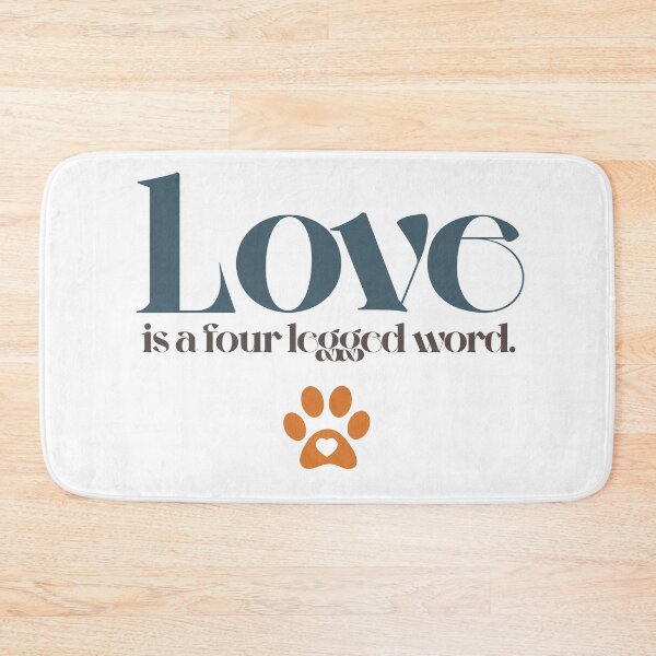 Item preview, Love is a four legged word Typography Deisgn designed and sold by mindischaos.