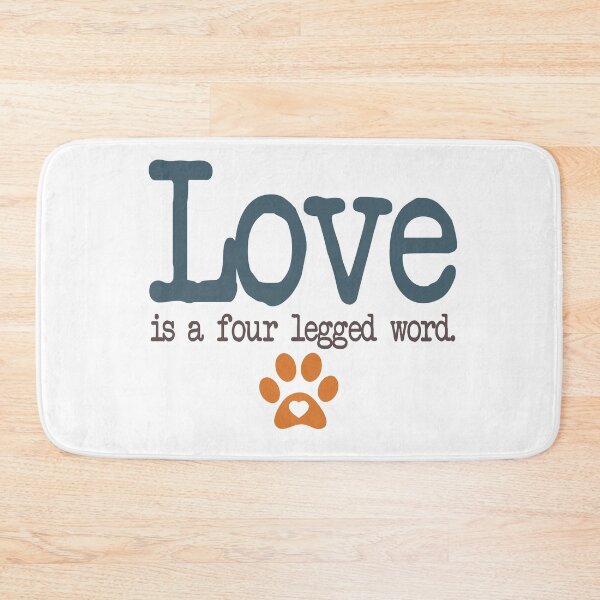 Item preview, Love is a four legged word Typography Deisgn designed and sold by mindischaos.