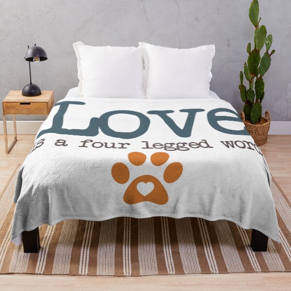 Item preview, Love is a four legged word Typography Deisgn designed and sold by mindischaos.