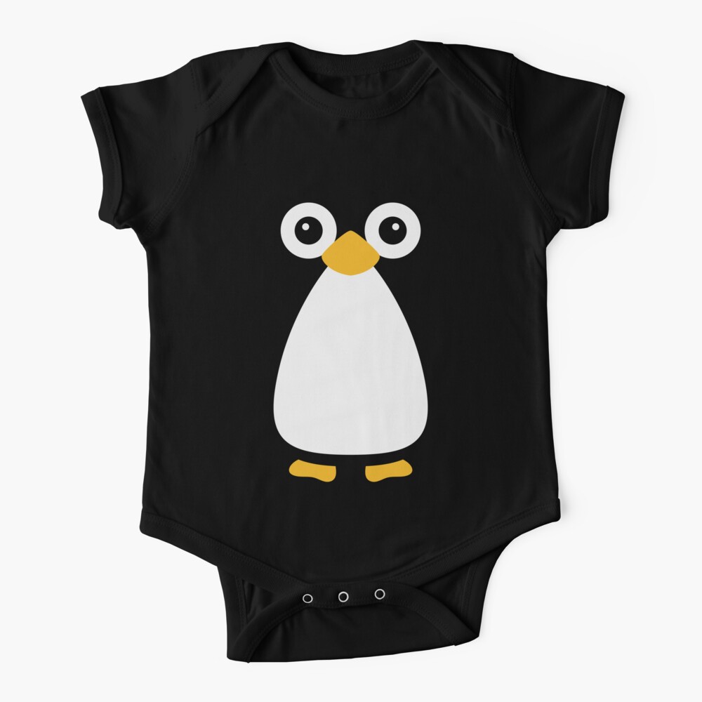 Cute Vector Penguin Baby One-Piece