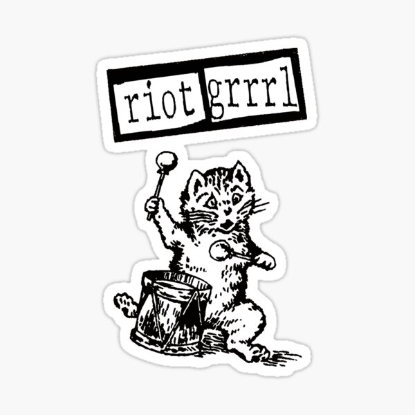 Riot Girl t shirt grrrl power Sticker
