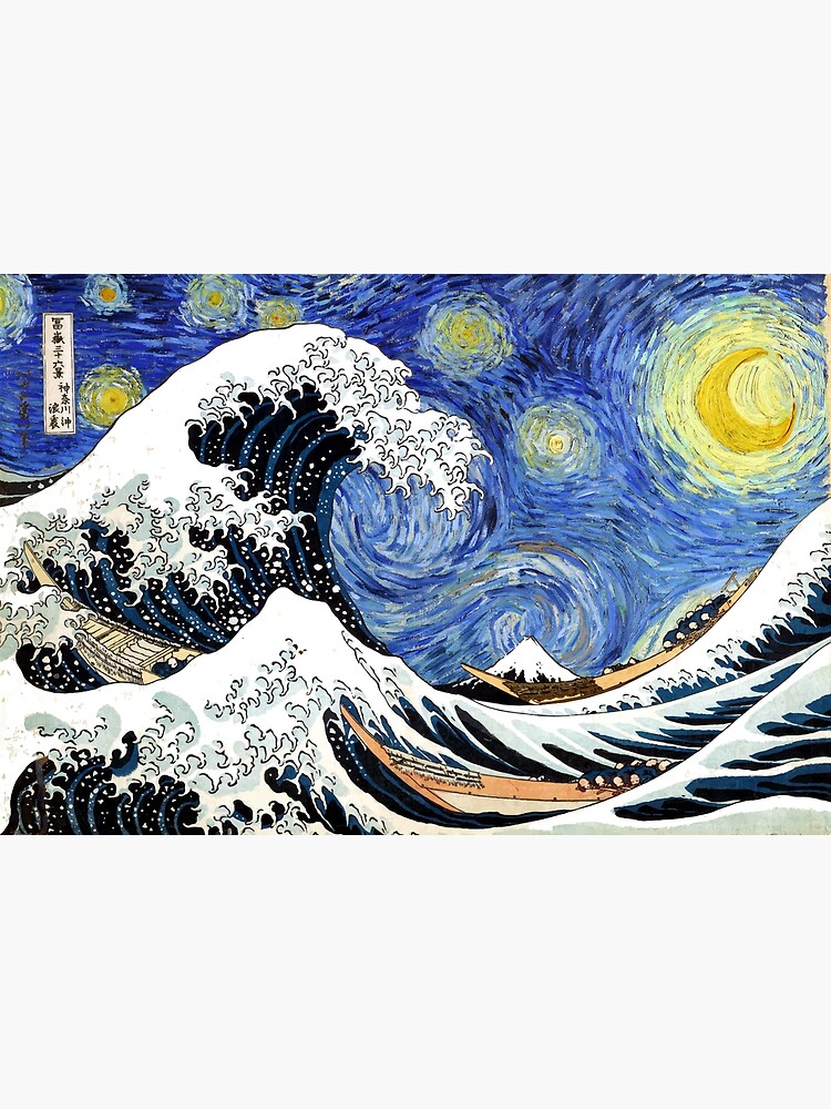 Iconic Starry Night Wave of Kanagawa by pdgraphics