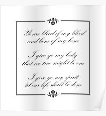 Scottish vows, wedding vows Poster