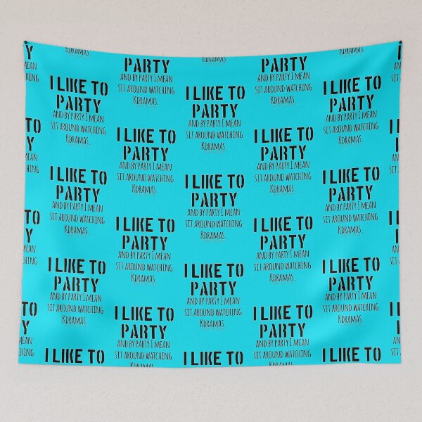 Item preview, Watching Kdramas is a party! designed and sold by katydubu.