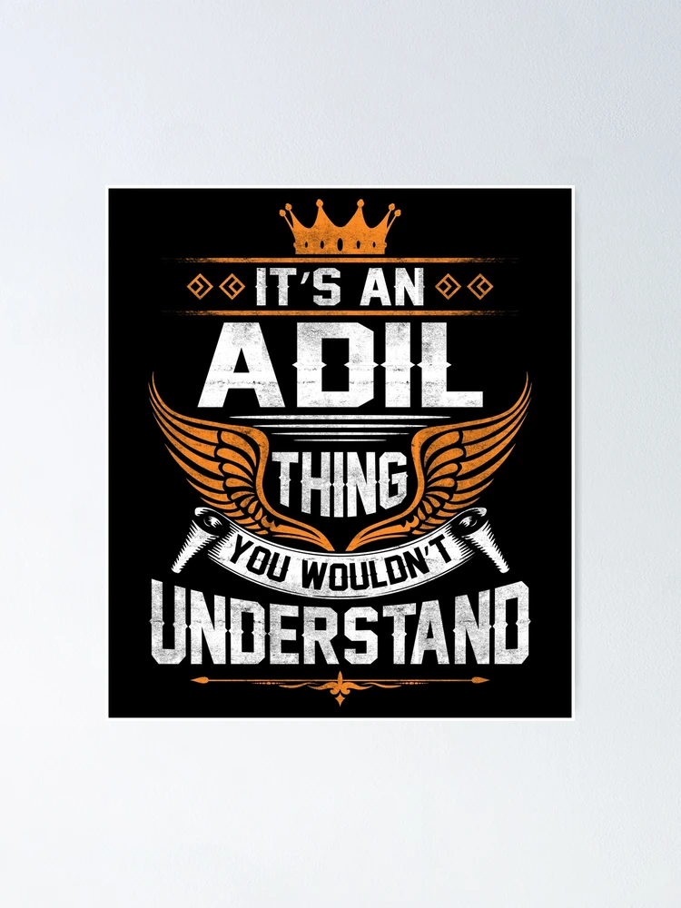 Adil Name Logo