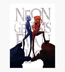 Evangelion - Asuka and Rei (movie ver.) Photographic Print