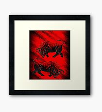RED BULLS Framed Print