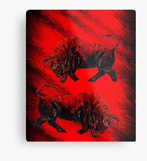 RED BULLS Metal Print
