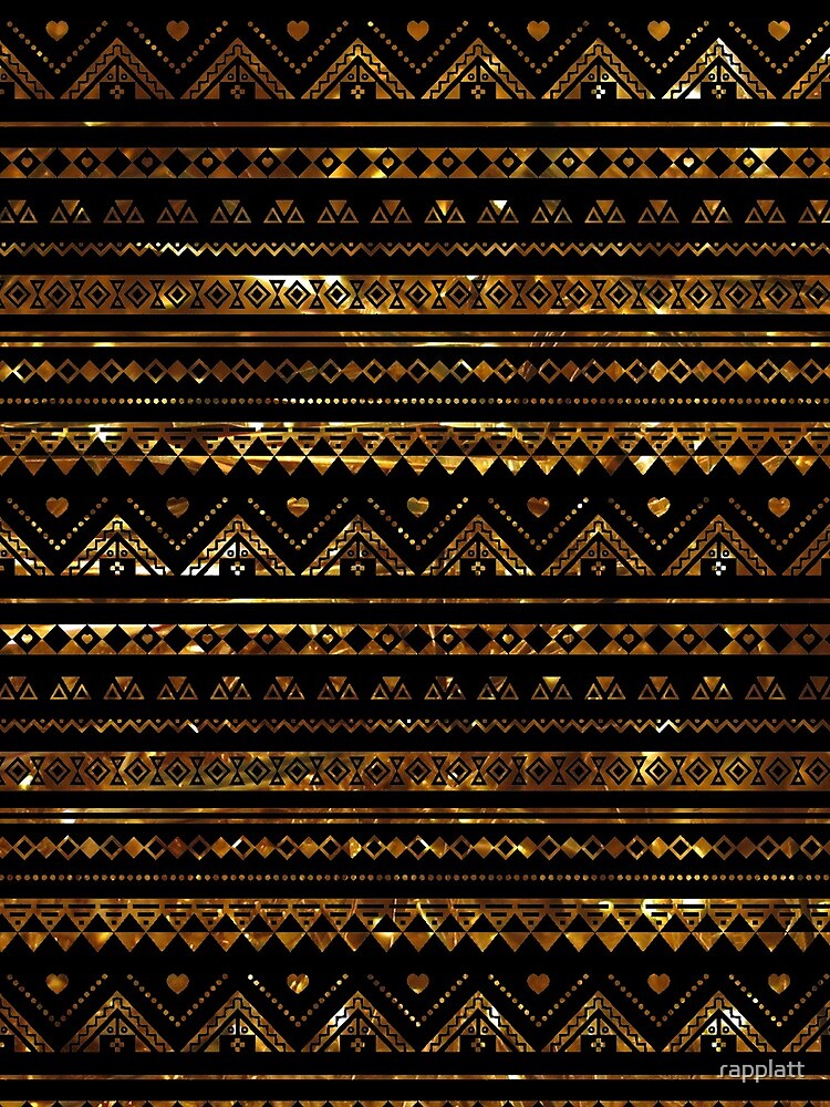 Aztec Black Tinsel Gold by rapplatt