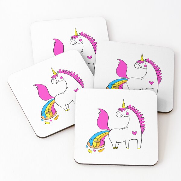 Item preview, Unicorn poops on donout  designed and sold by E-Eden.