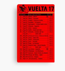 Vuelta a Espana 2017 Canvas Print
