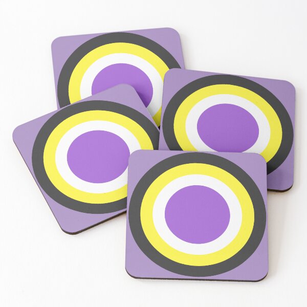 Item preview, Non Binary Pride Flag Circle designed and sold by kiippers.