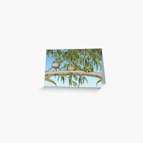 Squirts on Branch Greeting Card