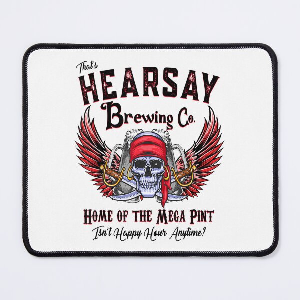 Item preview, Hearsay Brewing Home Of The Mega Pint Funny Skull designed and sold by besogosyty376.