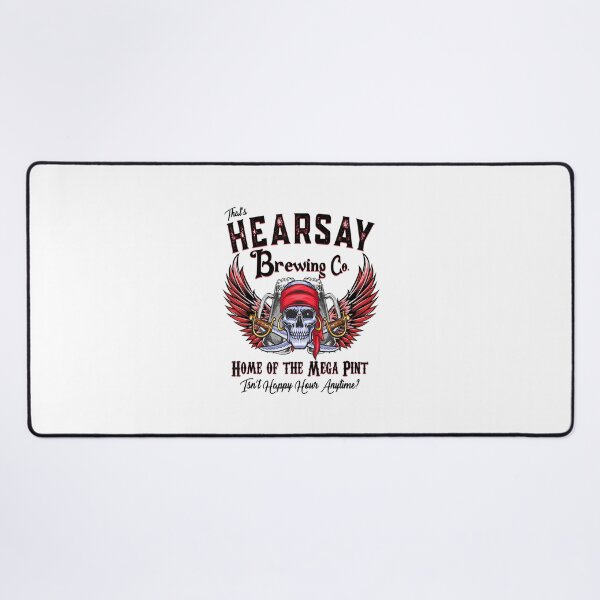 Item preview, Hearsay Brewing Home Of The Mega Pint Funny Skull designed and sold by besogosyty376.