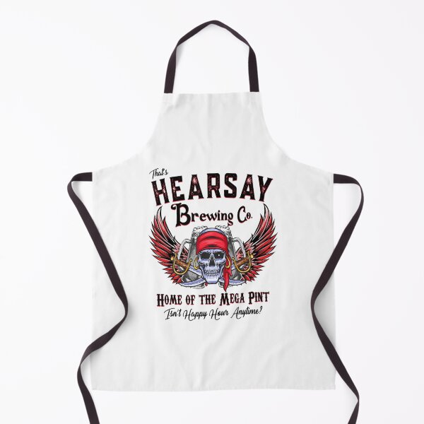 Item preview, Hearsay Brewing Home Of The Mega Pint Funny Skull designed and sold by besogosyty376.