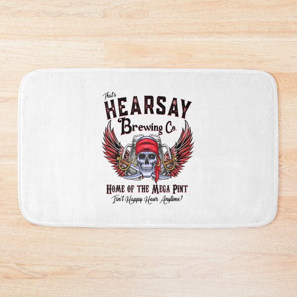 Item preview, Hearsay Brewing Home Of The Mega Pint Funny Skull designed and sold by besogosyty376.