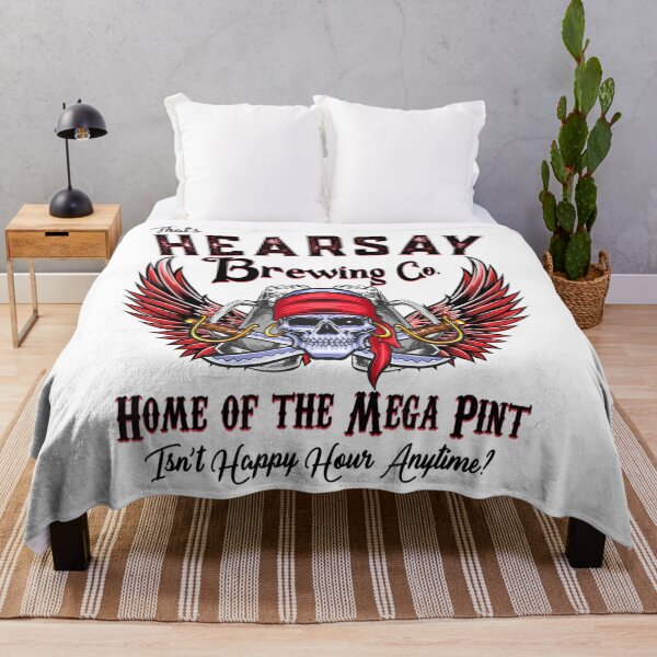 Item preview, Hearsay Brewing Home Of The Mega Pint Funny Skull designed and sold by besogosyty376.