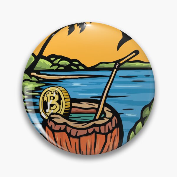 Artikelvorschau, Summer Crypto Beach Bitcoin Vibes entworfen und verkauft von DabGraphic.