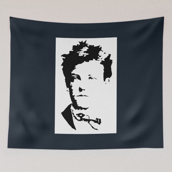 Item preview, Poet Arthur Rimbaud Stencil designed and sold by BorisKlaiman.