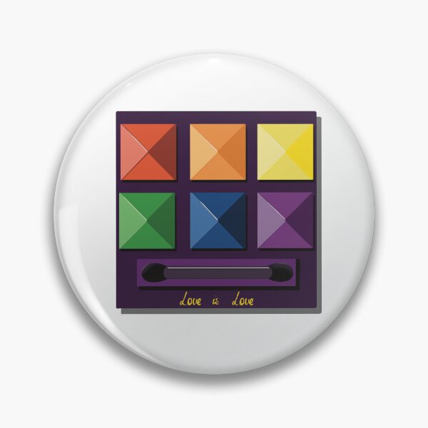 Item preview, Rainbow flag eye shadow palette . Love is love designed and sold by Drevych-shop.