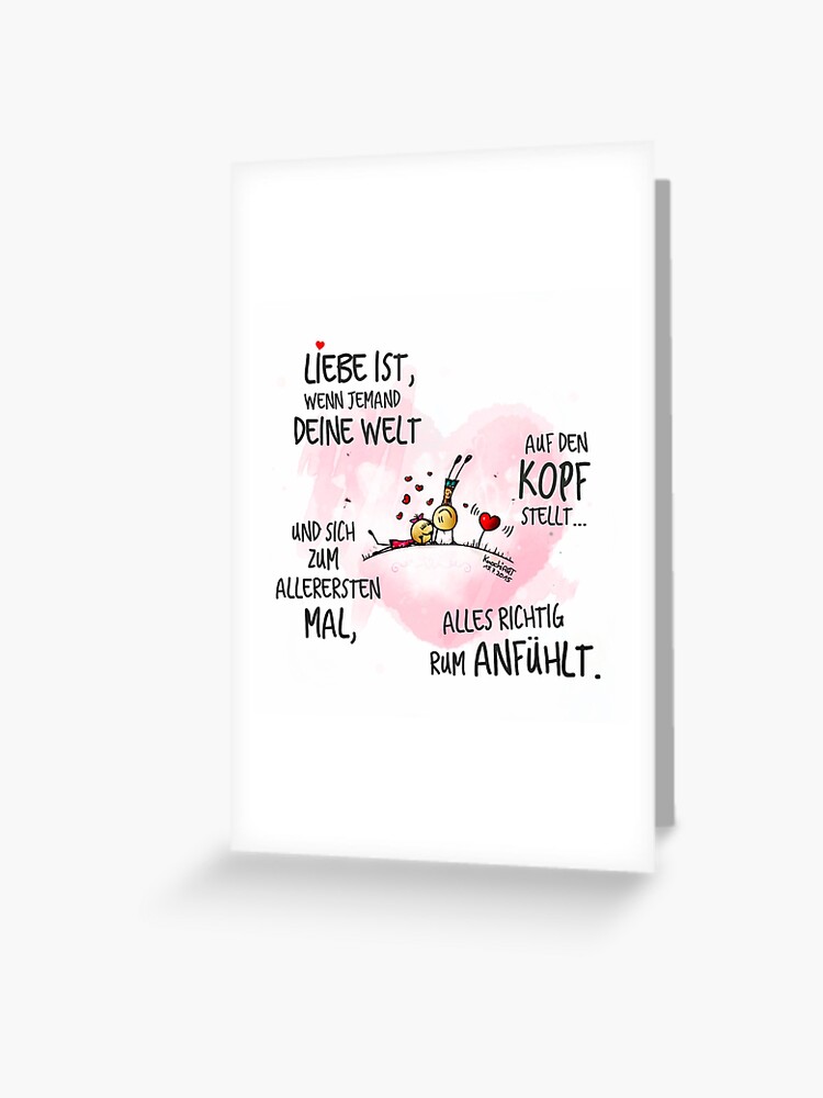 Liebe Ist Grusskarte Von Knochiart Redbubble