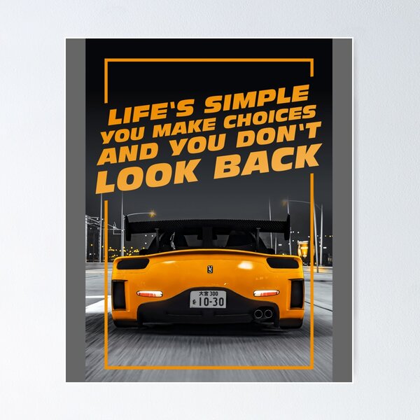 Item preview, Make Choices and Dont Look Back designed and sold by LukasAver.
