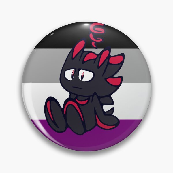 Item preview, acesexual shadow chao designed and sold by RezFrosting.