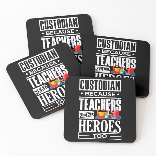 Item preview, School Custodian Janitor Because Teacheas Need Heroes Too designed and sold by ShopTheStyle.