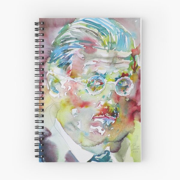 Item preview, JAMES JOYCE - watercolor portrait.7 designed and sold by lautir.