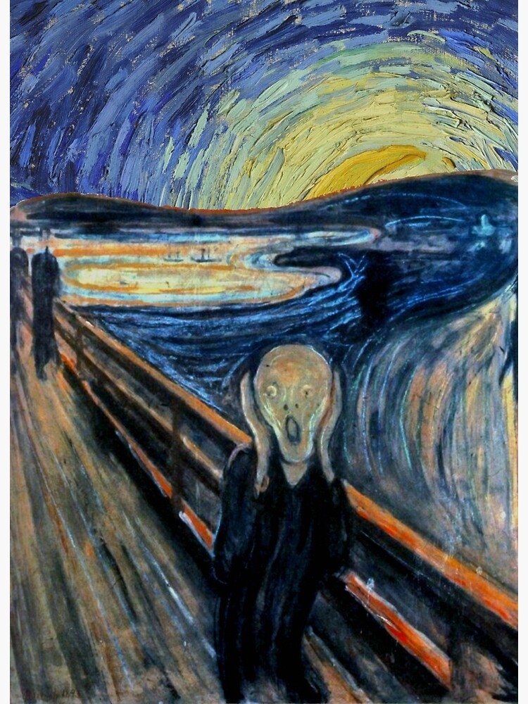 starry night scream painting