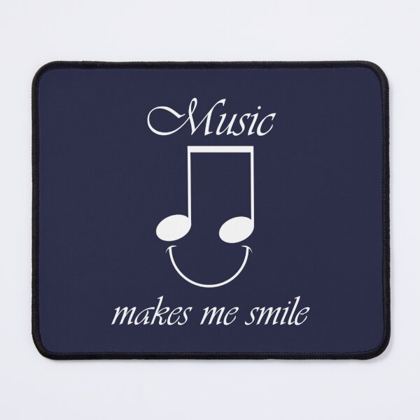 Item preview, Music Makes Me Smile Funny Saying Singer Musician designed and sold by YonasMalede.